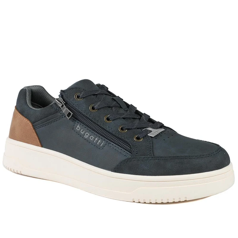 Bugatti Zip Fasten Leather Trainers - BUG43508 / 328 748