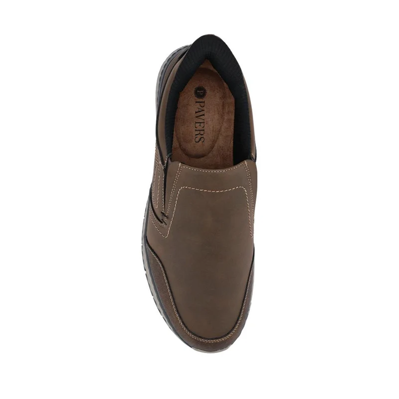 Easy Step In Wide Fit Laceless Shoes - GANG42000 / 327 877 - Dark Brown