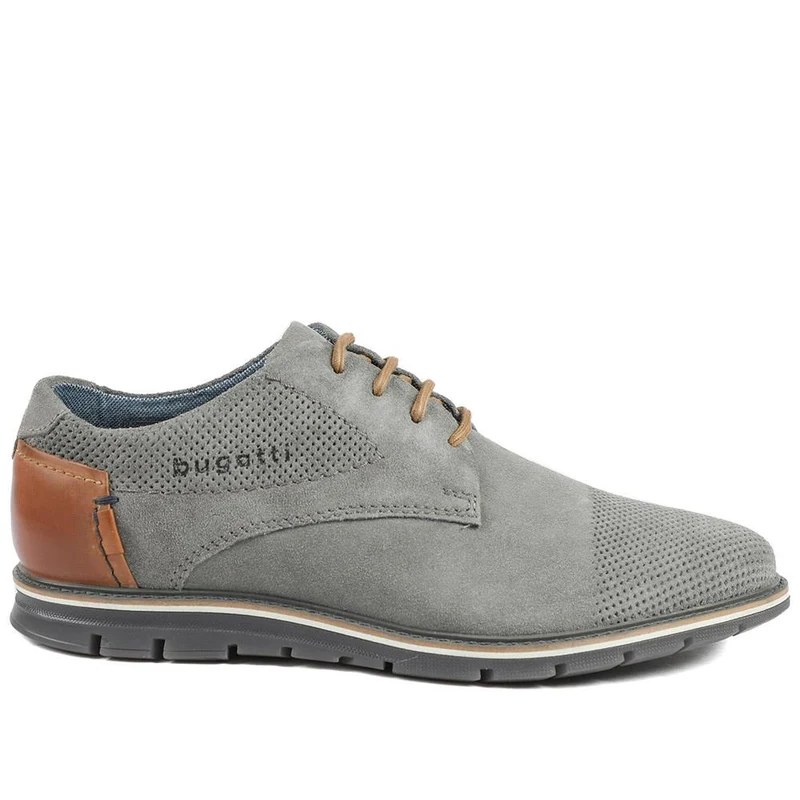 Bugatti Leather Lace Up Shoes - BUG43513 / 329 256 - Grey