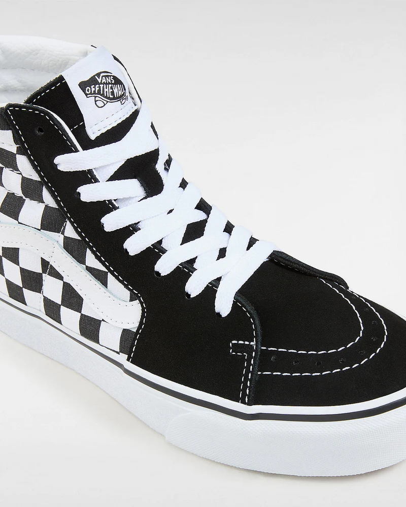 VANS Unisex Sk8-Hi Platform 2.0 Checkerboard-Turnschuhe – Schwarz/True White