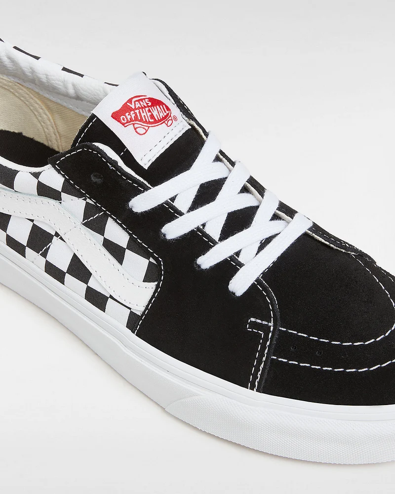 VANS Unisex-Sneaker Sk8-Low Checkerboard – Schwarz