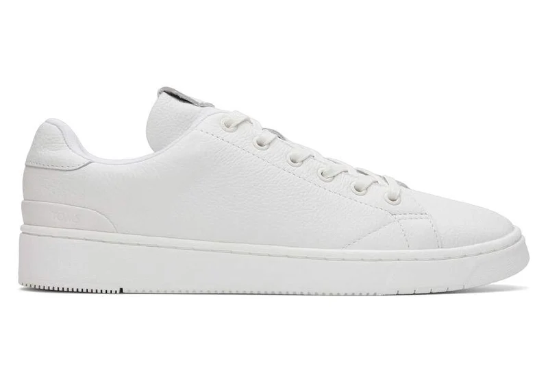 TOMS TRVL Lite Schnür-Sneaker aus Leder für Herren - Helles Weiß