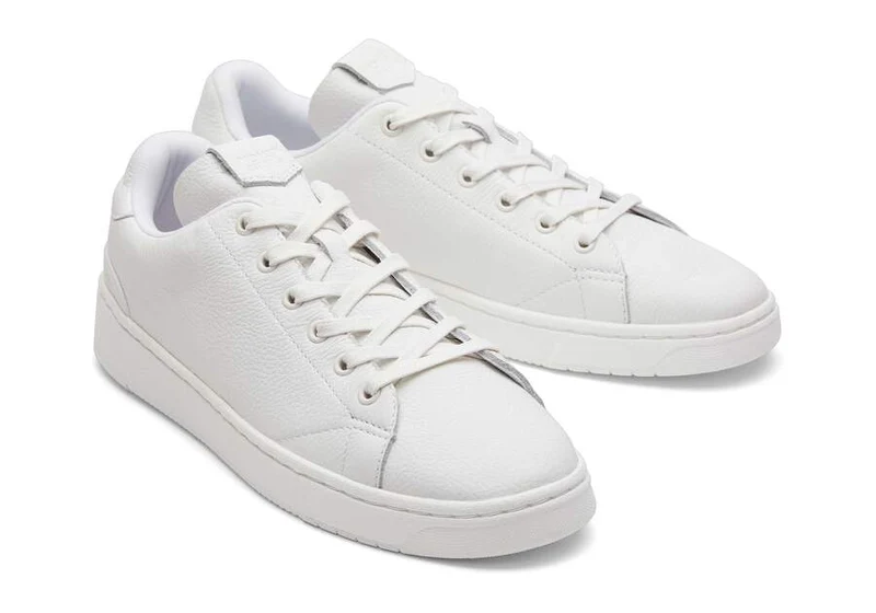 TOMS TRVL Lite Schnür-Sneaker aus Leder für Herren - Helles Weiß
