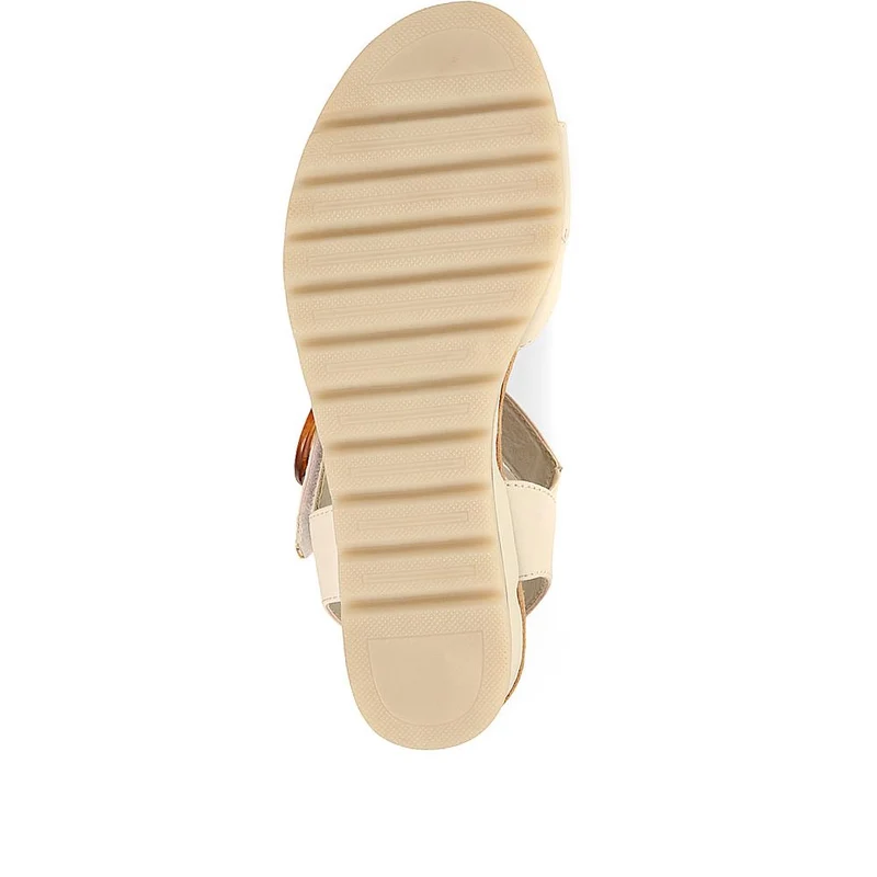 Comfortable Wedge Heel Sandals - WBINS35128 / 321 724 - White