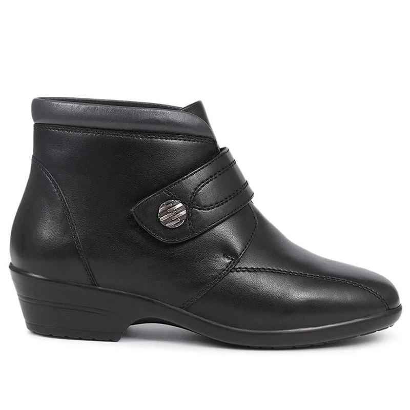 Touch-Fasten Ankle Boots - KF40001 / 326 478 - Black