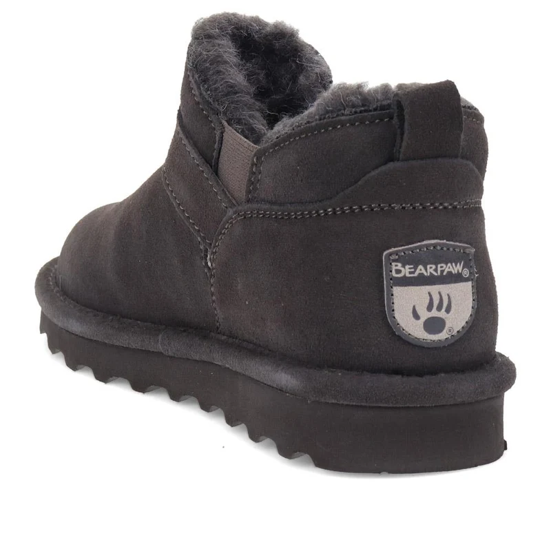Soft Buckle-Detailed Ankle Boots - EDNB40030 / 326 895 - Grey