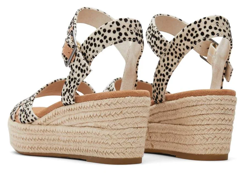 TOMS Damen-Sandale „Audrey“ mit Keilabsatz – Gepard