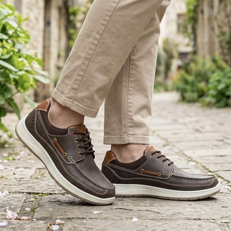Wide Fit Lightweight Lace Up Shoes - CHANG43000 / 328 832 - Brown