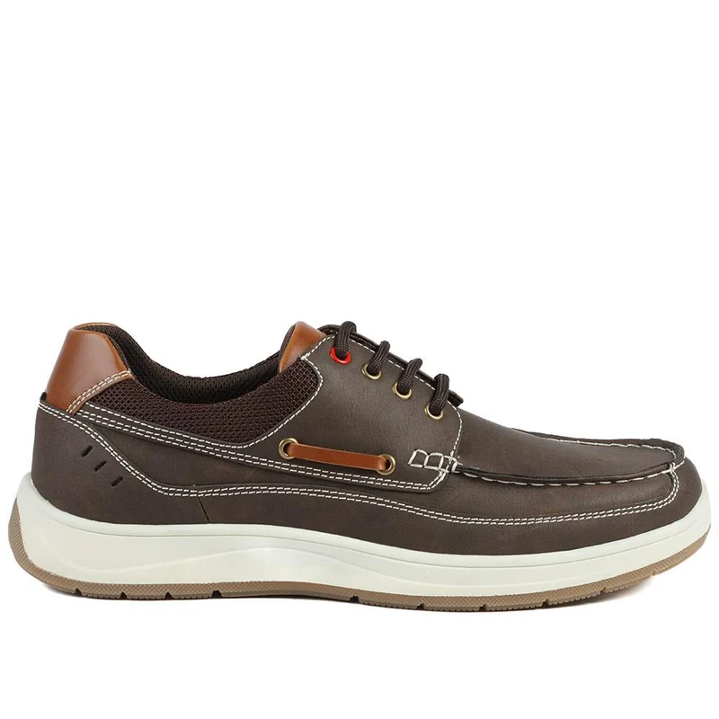 Wide Fit Lightweight Lace Up Shoes - CHANG43000 / 328 832 - Brown