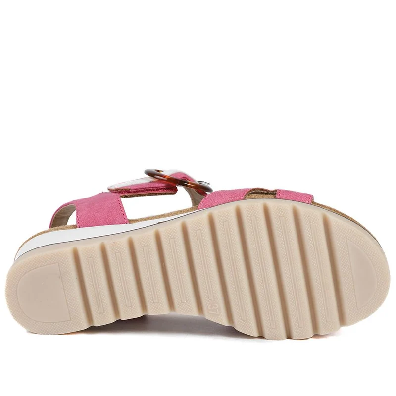 Comfortable Wedge Heel Sandals - WBINS35128 / 321 724 - Pink