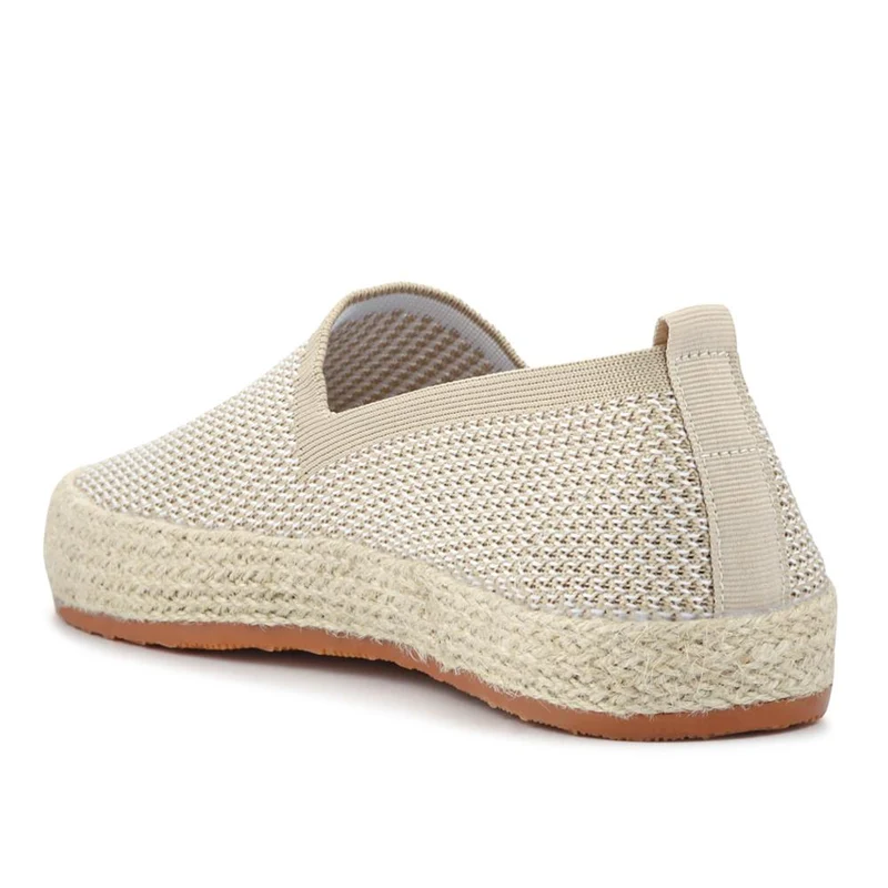 Breathable Slip-On Espadrilles - XIAM41013 / 326 923 - Beige