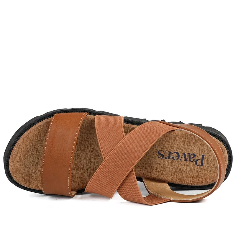 Slip On Chunky Sandals - BAIZH39011 / 325 194 - Tan