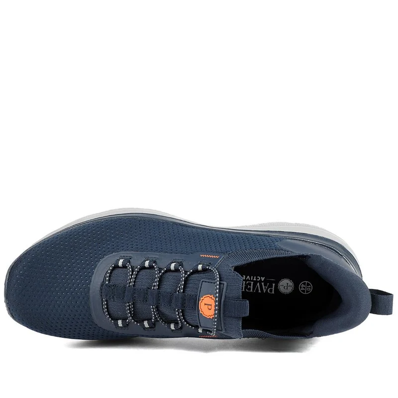 Easy Step In Wide Fit Memory Foam Lace Up Trainers - BOJIE43000 / 328 888 - Navy