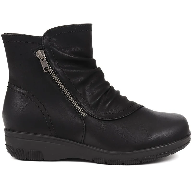Extra-Wide Fit Smart Ankle Boots - WINFREY / 324 198 - Black