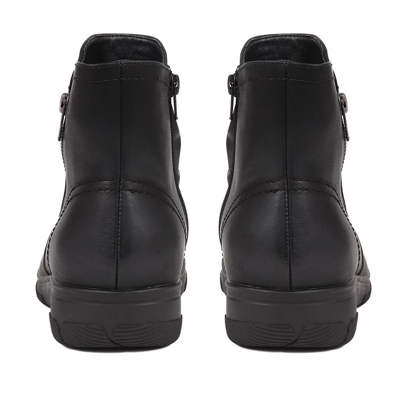 Extra-Wide Fit Smart Ankle Boots - WINFREY / 324 198 - Black