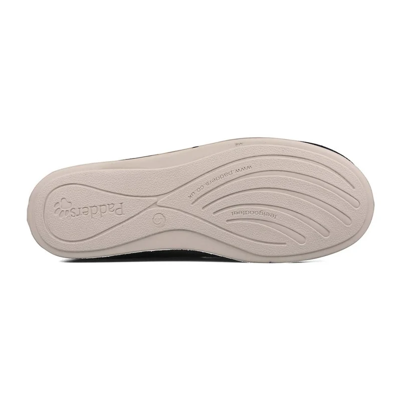 Padders Ladies Slippers 2E Fit Vulcanised - HUSH - Hush / null - Navy
