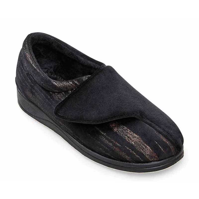Padders Ladies Slippers 2E Fit Vulcanised - HUG