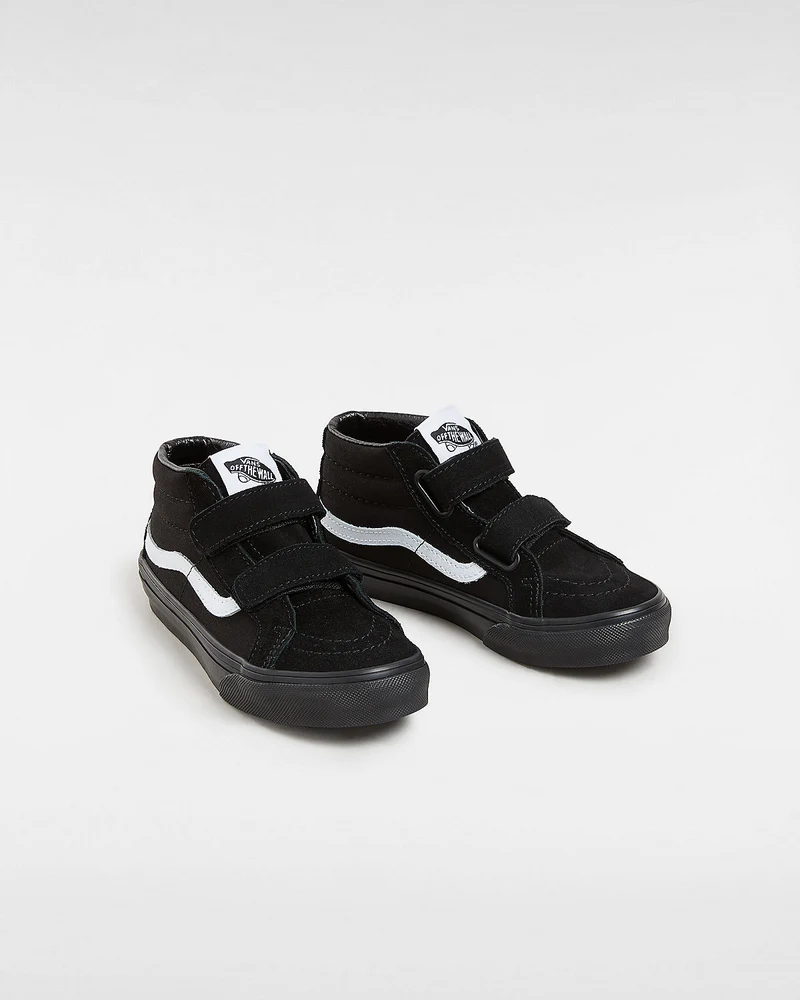 VANS Sk8-Mid Reissue V-Turnschuhe für Kinder – Schwarz / Schwarz
