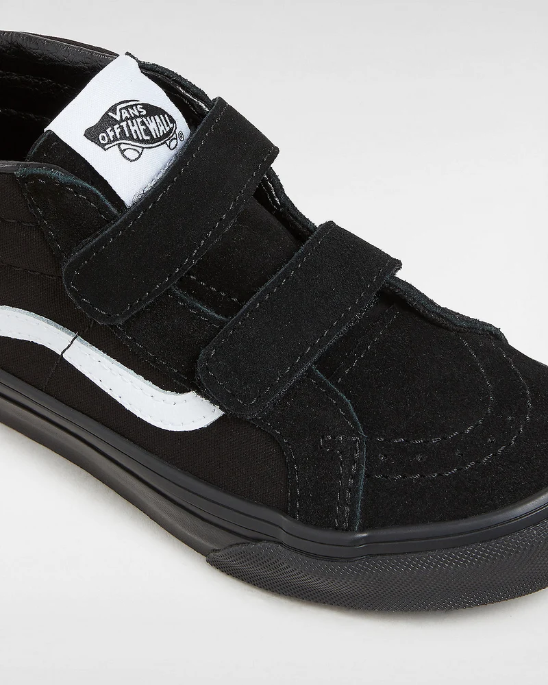 VANS Sk8-Mid Reissue V-Turnschuhe für Kinder – Schwarz / Schwarz