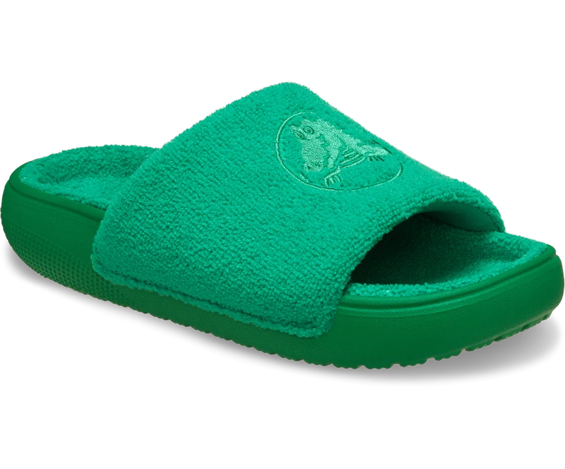 Crocs Unisex Klassische Handtuch-Slipper - Grün Efeu