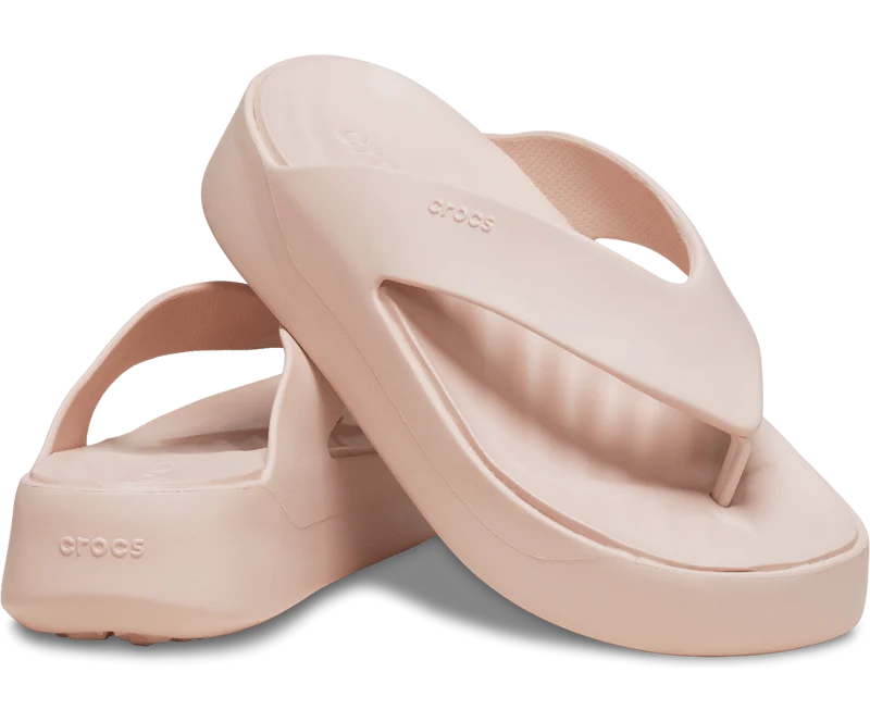 Crocs Unisex Getaway Plateau Flip Flop - Blasses Quarz