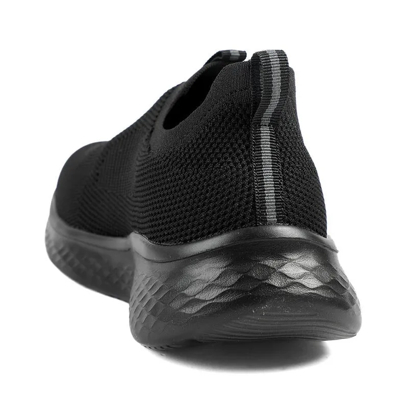 Wide Fit Memory Foam Easy Step In Trainers - BRK43041 / 329 070 - Black