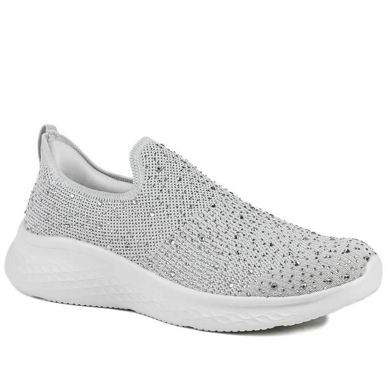 Wide Fit Memory Foam Sporty Trainers - BRK43042 / 329 071