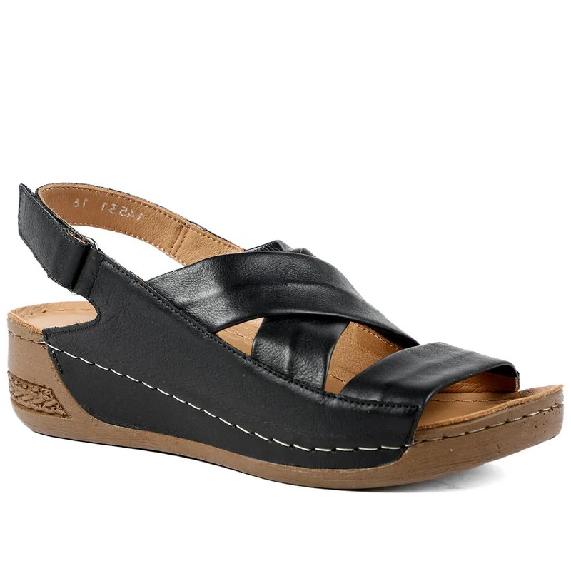Leather Wedge Sandals - AS43000 / 329 299