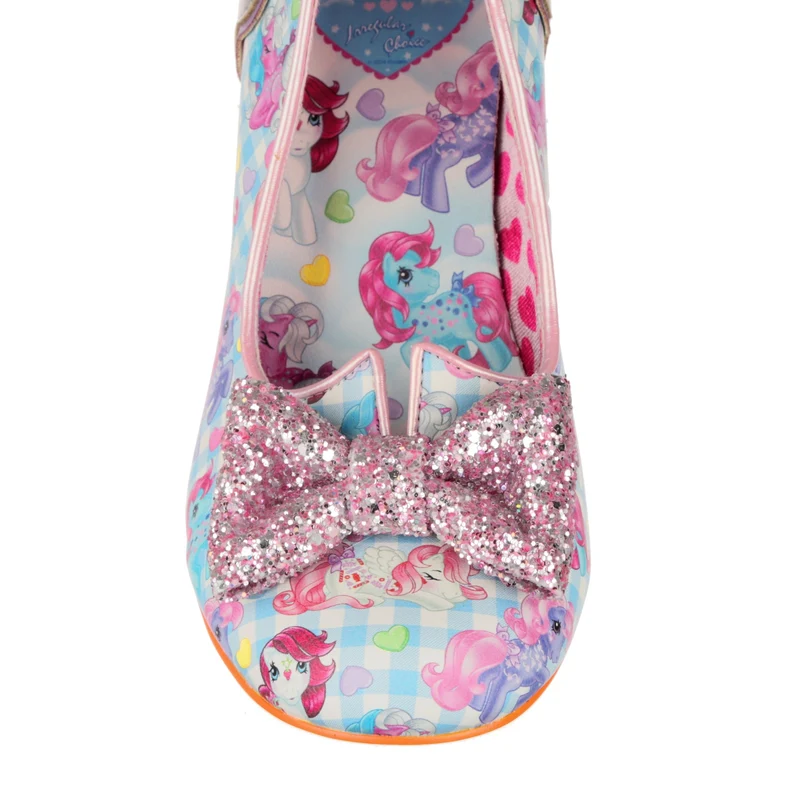 Irregular Choice Frauen My Little Pony Glitzernder Herz-High Heel – Blau