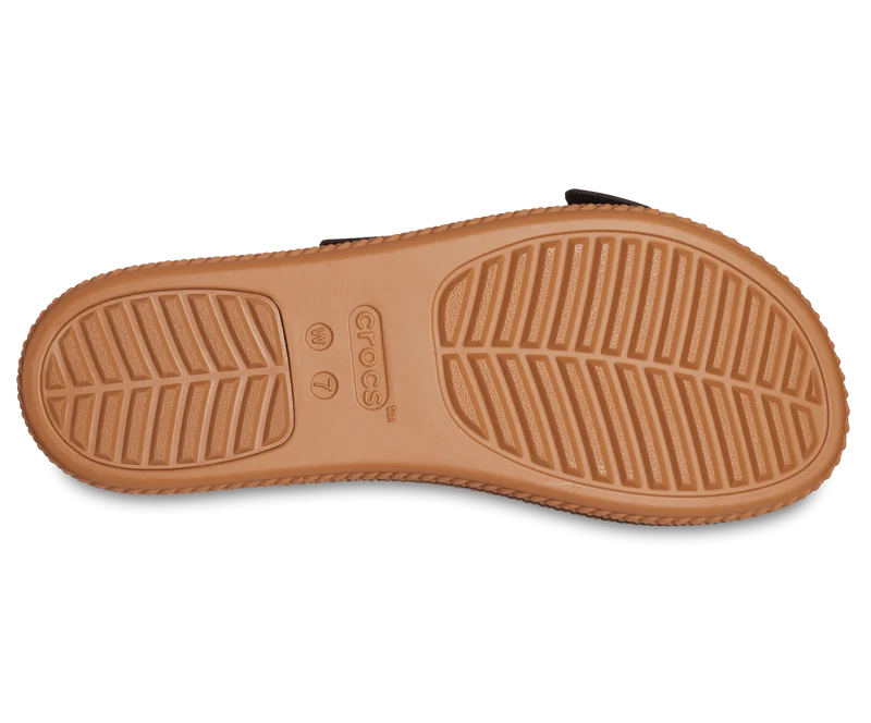 Crocs Brooklyn Sandalen mit gewebter Schnalle für Damen - Schwarz