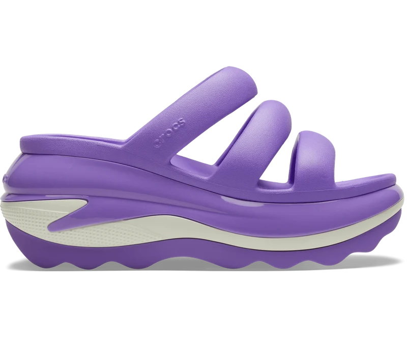 Crocs Unisex Classic Mega Crush Sandale mit Dreifachriemen - Galaxy Purple