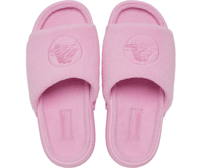 Crocs Unisex Klassische Handtuch-Slipper - Rosa Tweed