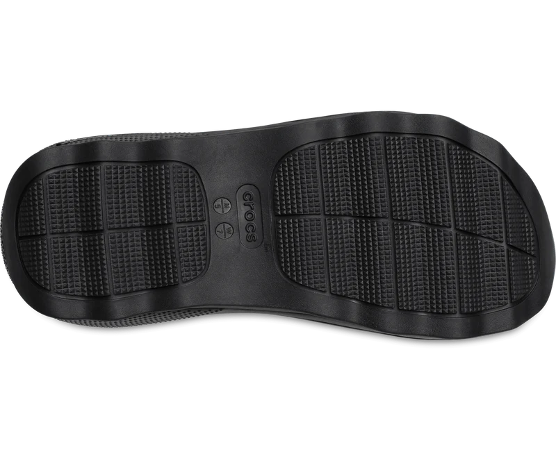 Crocs Unisex-Sandalen „Classic Mega Crush“ mit drei Riemen - Schwarz
