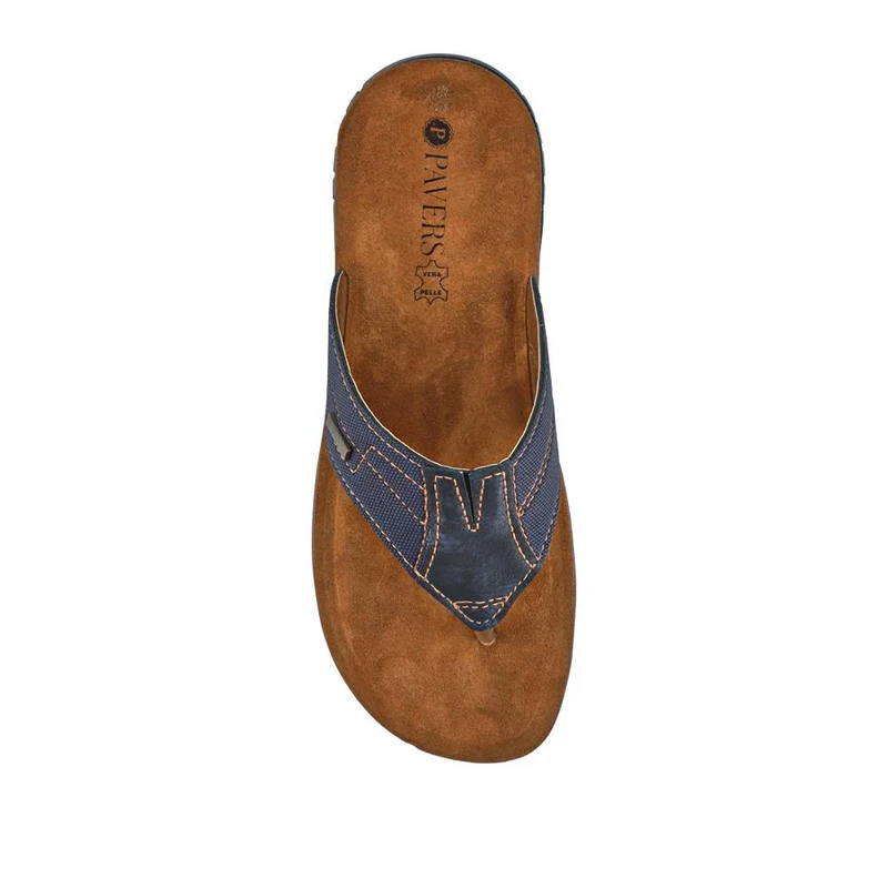Leather Toe Post Sandals - INB41007 / 326 984 - Blue