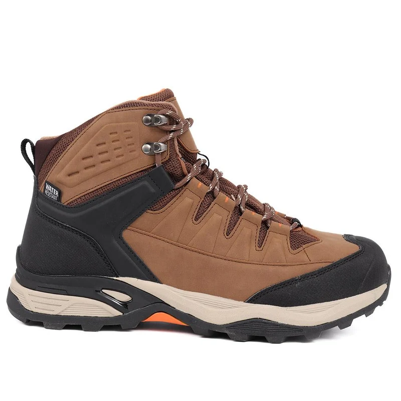 Wide Fit Lace Up Walking Boots - SUNCH40003 / 325 726 - Brown