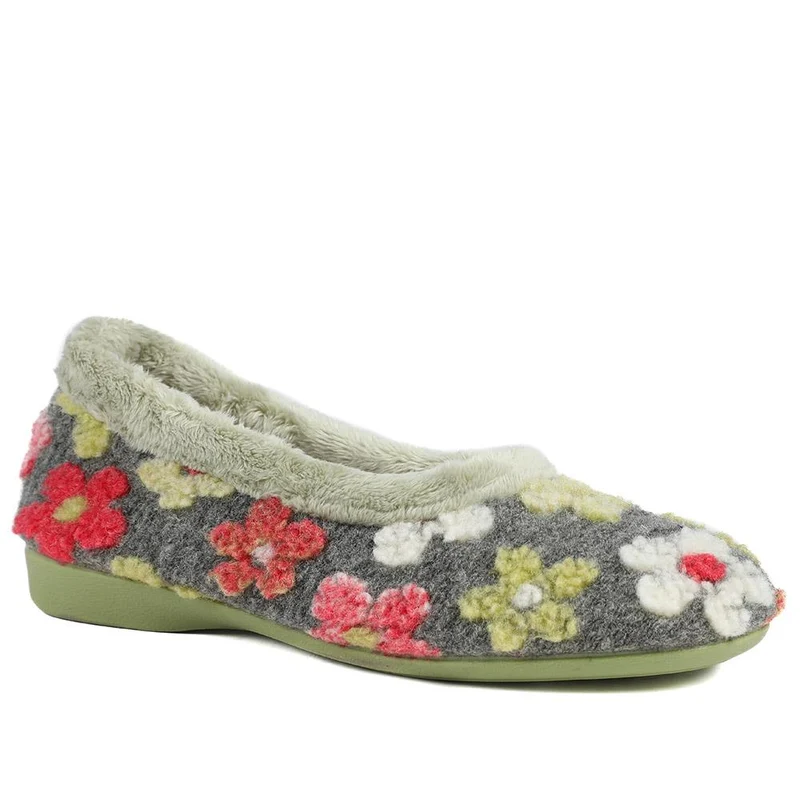 Soft Floral Full Slippers - FEVI43001 / 329 503