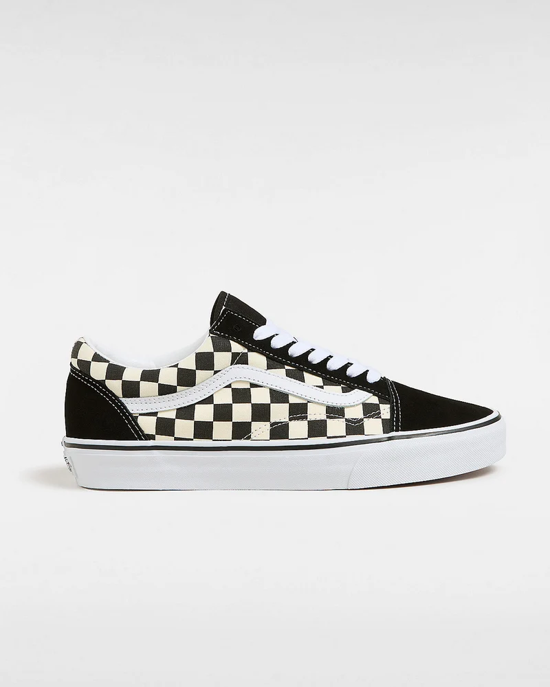 VANS Unisex-Sneaker Old Skool Primary Check – Schwarz/Weiß