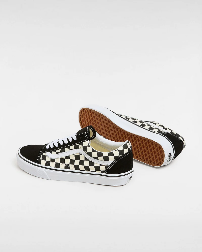 VANS Unisex-Sneaker Old Skool Primary Check – Schwarz/Weiß
