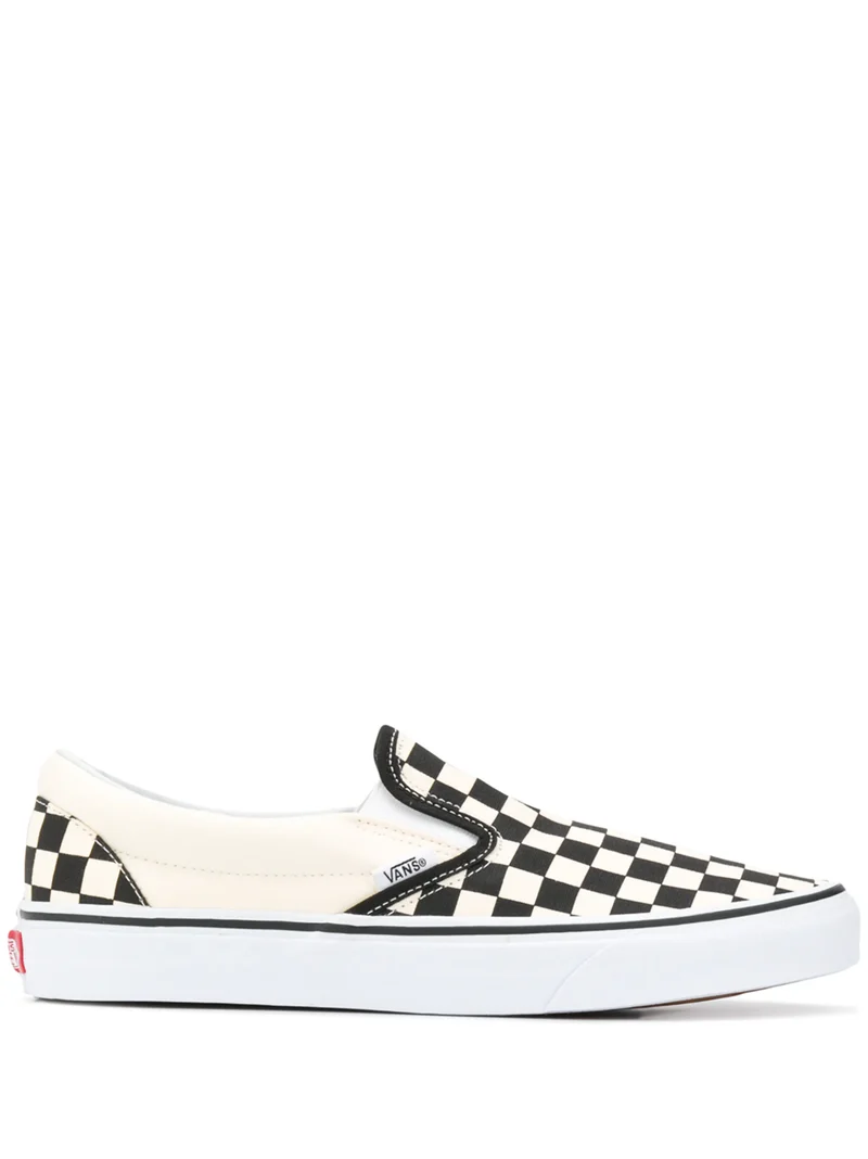 VANS Klassische Unisex-Slip-On-Schachbrett-Sneaker – Schwarz/Weiß
