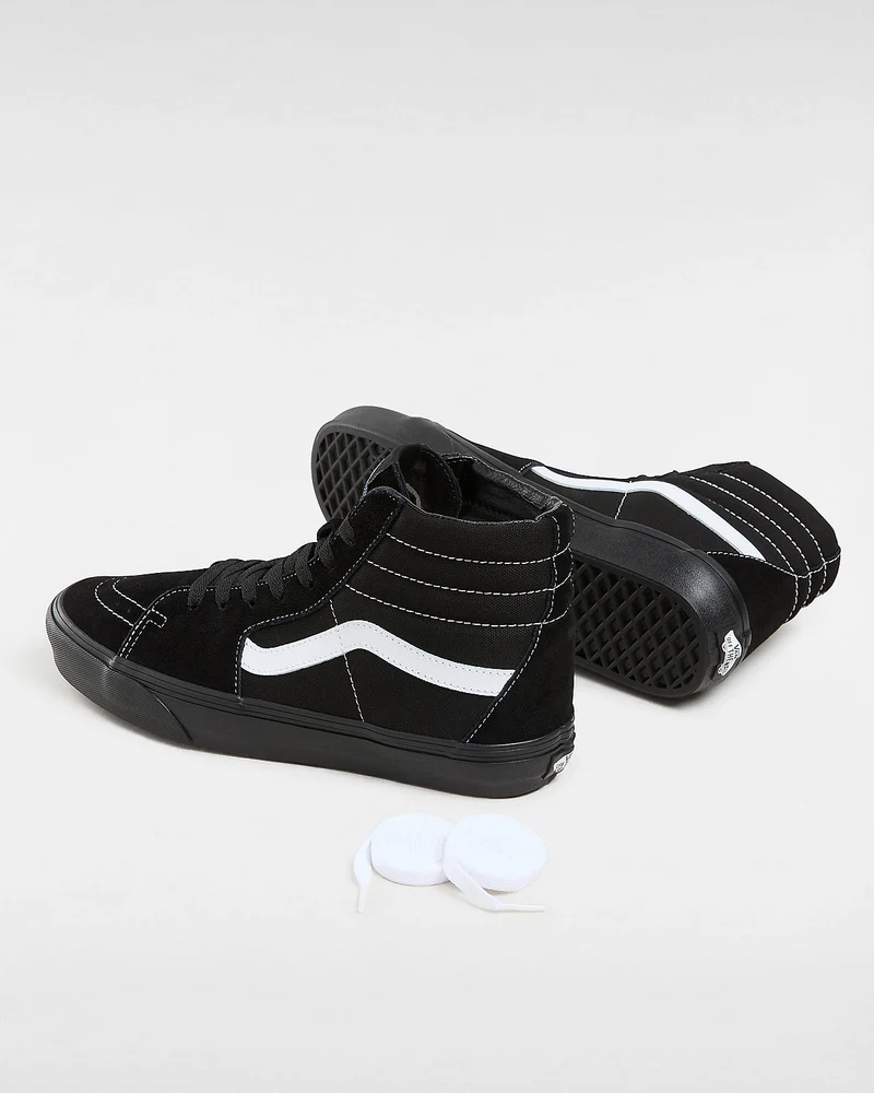 VANS Unisex-Sneaker Sk8-Hi aus Wildleder-Canvas – Schwarz