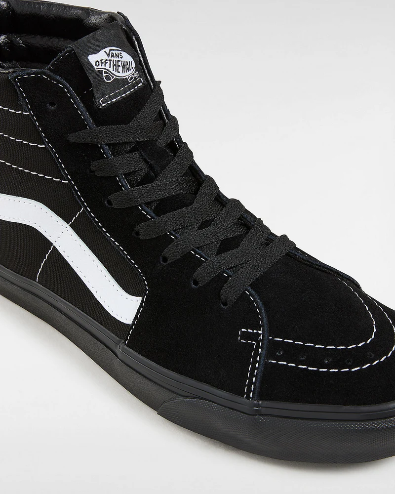 VANS Unisex-Sneaker Sk8-Hi aus Wildleder-Canvas – Schwarz