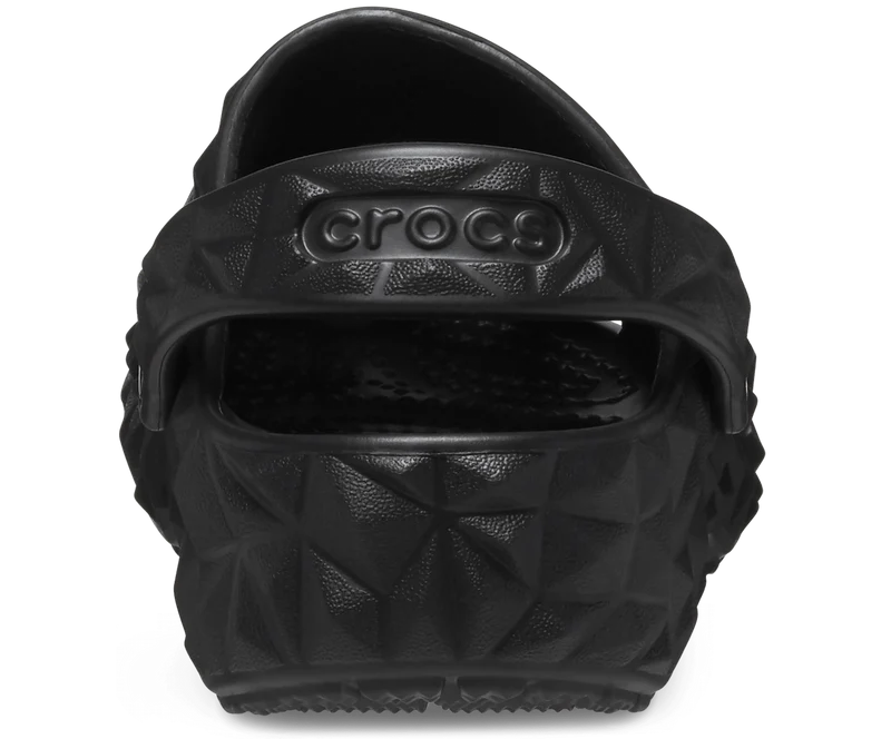 CROCS Klassischer Clog mit geometrischem Muster für Kinder - Schwarz