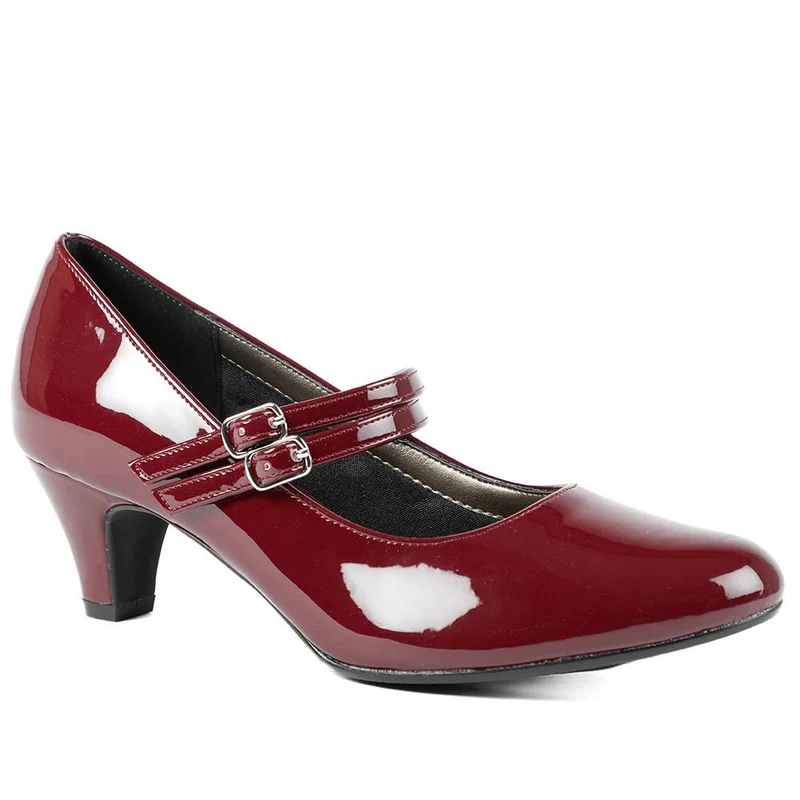Heeled Mary Janes - AMITY39003 / 325 107 - Bordeaux