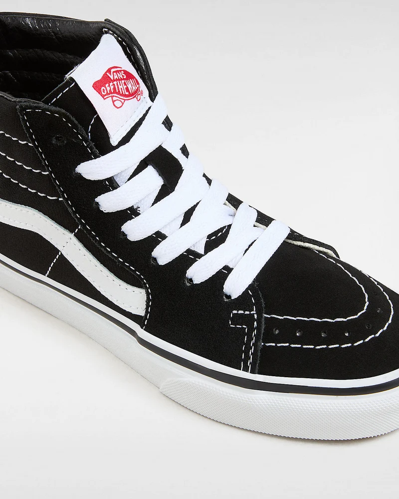 VANS Sk8-Hi-Turnschuhe für Kinder – Schwarz / Weiß
