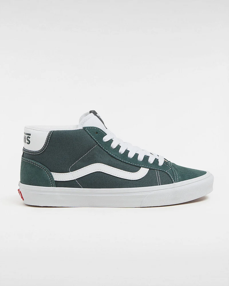 VANS Unisex-Sneaker Mid Skool 37 – Dunkle Fichte / Weiß