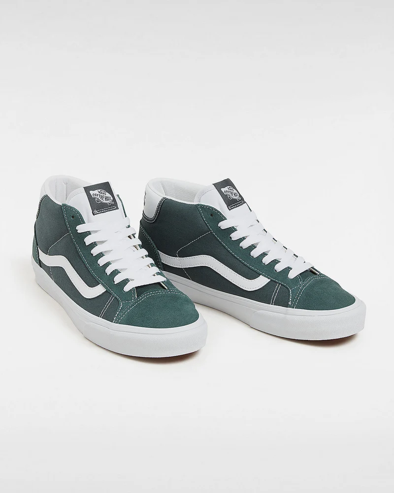 VANS Unisex-Sneaker Mid Skool 37 – Dunkle Fichte / Weiß