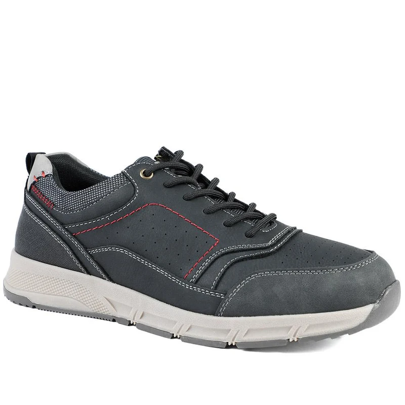 Wide Fit Lace Up Shoes With Grip Sole - WBINS42070 / 327 872
