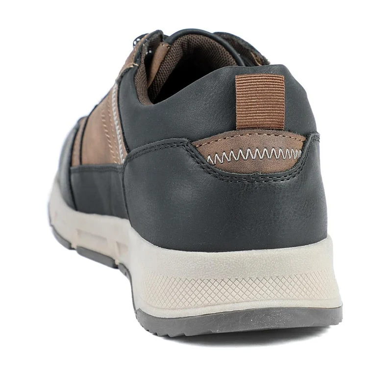 Wide Fit Rugged Lace Up Trainers - WBINS42068 / 327 865 - Brown