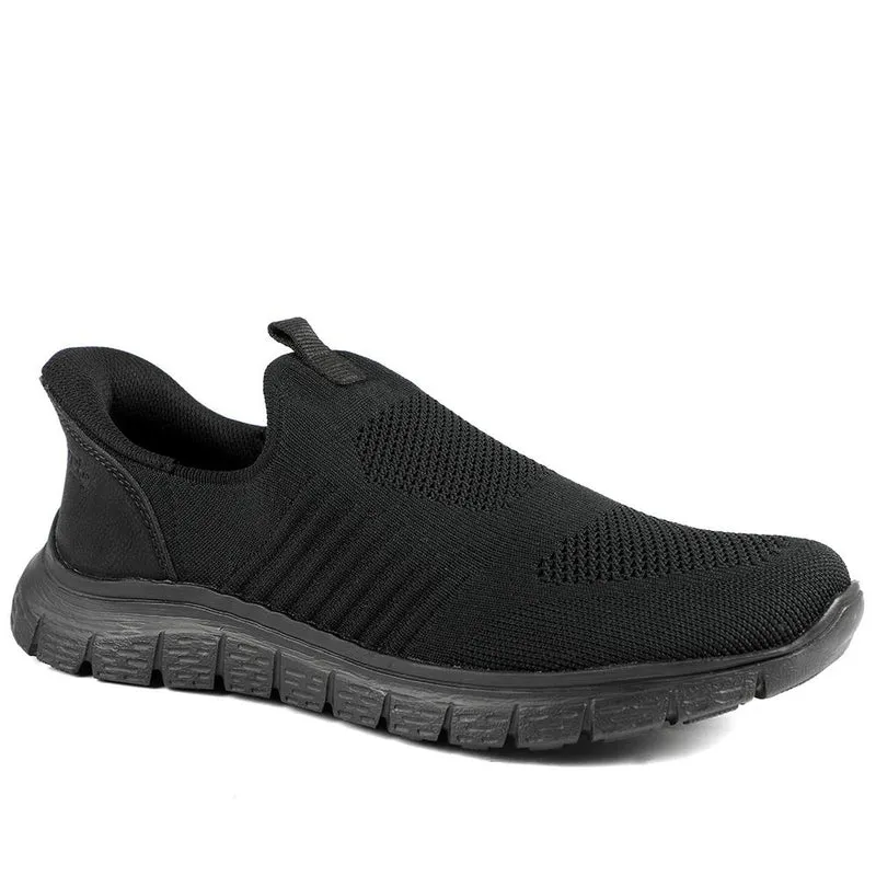 Rieker Elasticated Slip On Trainers - RKR43585 / 329 446 - Black