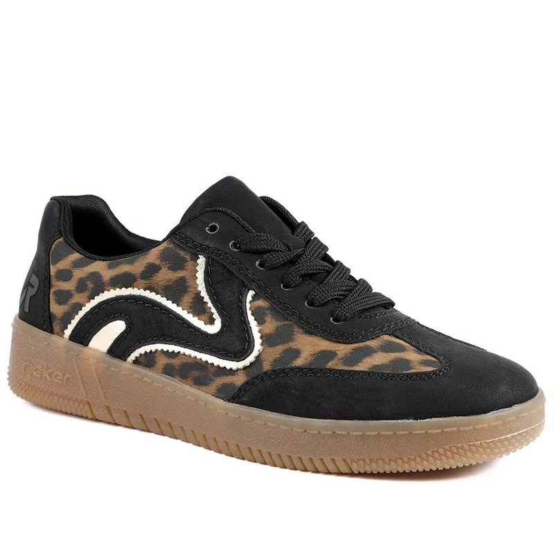 Extra-Cushioned Lace-Up Trainers - RKR41513 / 326 829 - Black Multi